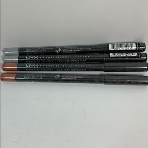 NYX Metallic Eyeliners lot of 4
